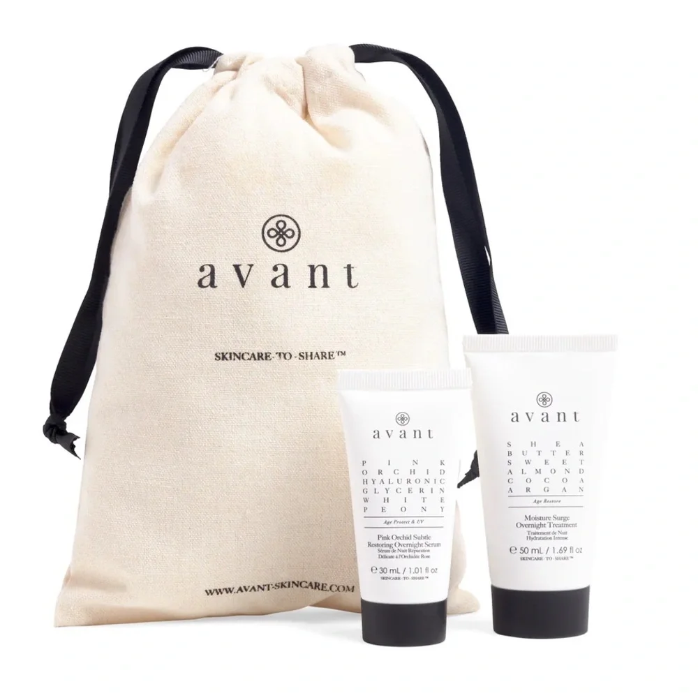 🩷BRAND NEW AVANT BUNDLE MOISTURE SURGE OVERNIGHT TREATMENT RESOTRING SERUM - Picture 1 of 9